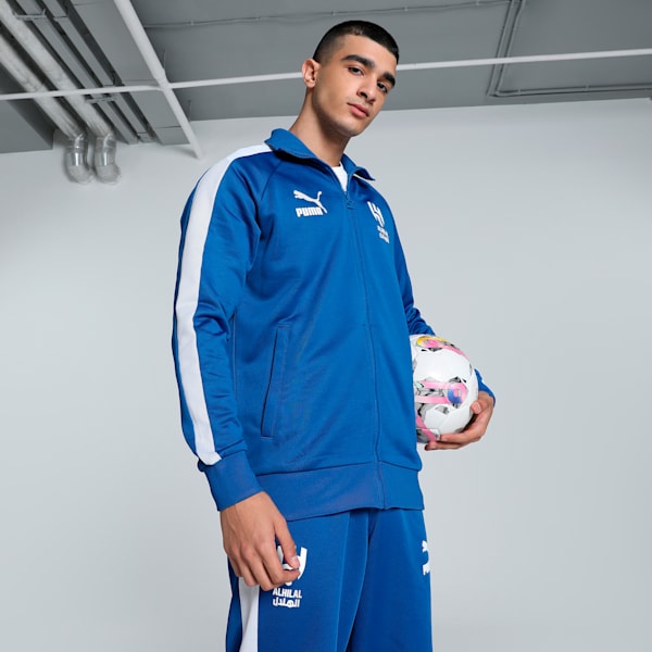 Al Hilal SFC Anniversary Men's Football Track Jacket, Blue Intense-PUMA White, extralarge-IND